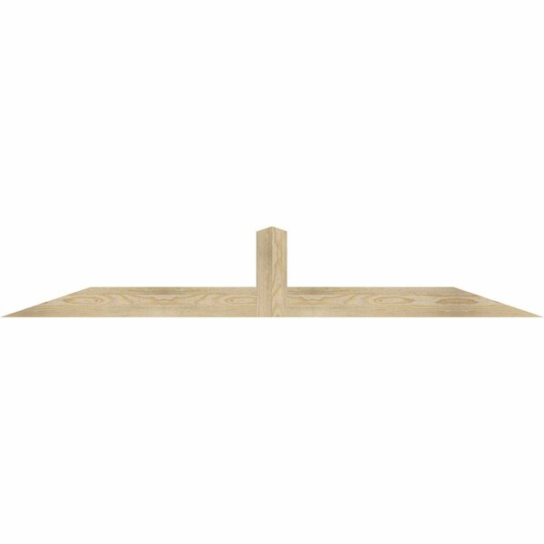 Ekena Millwork Portland Rough Sawn Timber Gable Bracket, Douglas Fir, 72"W x 12"H x 2"D x 4"F, 4/12 Pitch GBW072X12X0204POR00RDF - main